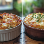 What is the difference between casserole and soufflé?