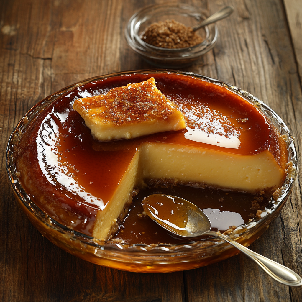 caramel pudding image