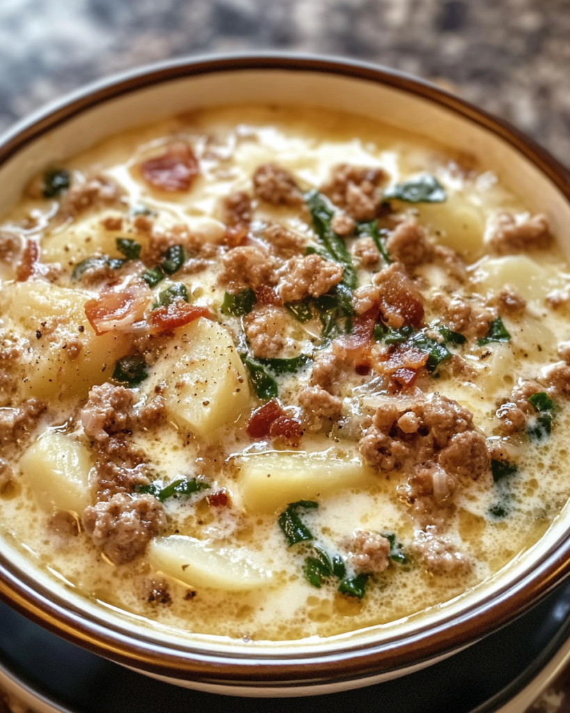 creamy parmesan italian sausage soup image3